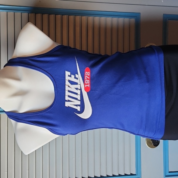 Nike Blue Racerback Tank Top - Picture 2 of 10